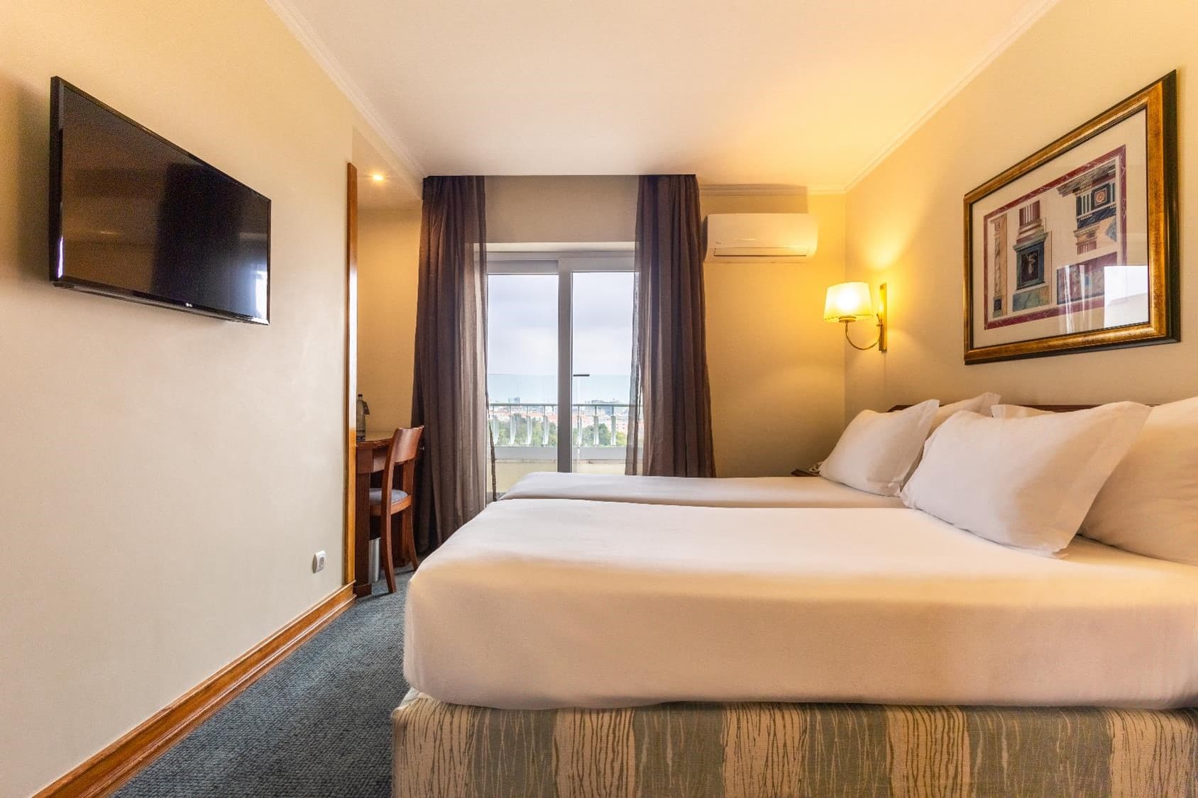 Room with balcony