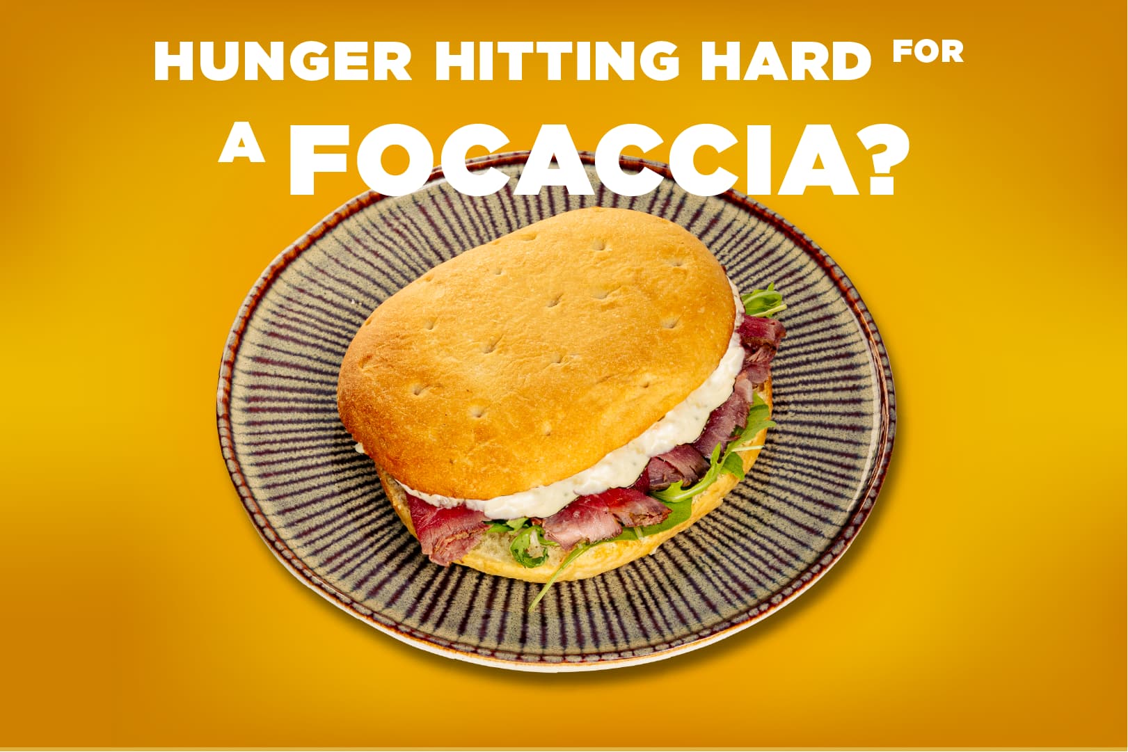 Focaccia de Roast Beef