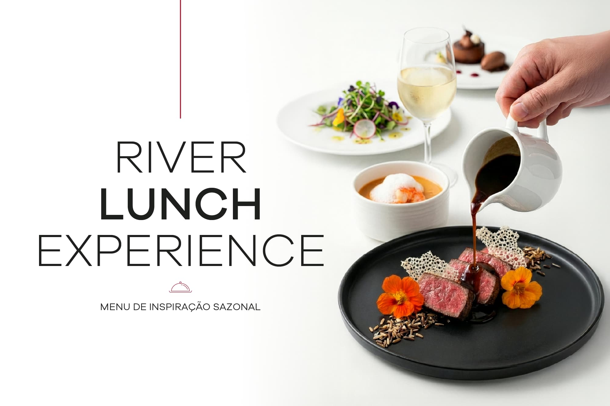 Menu Executivo 2026 Restaurante River Lounge hotel MYRIAD