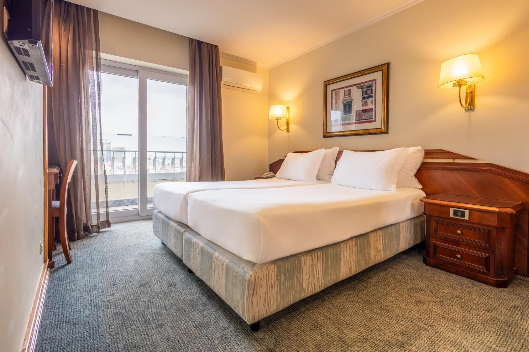 Room with balcony