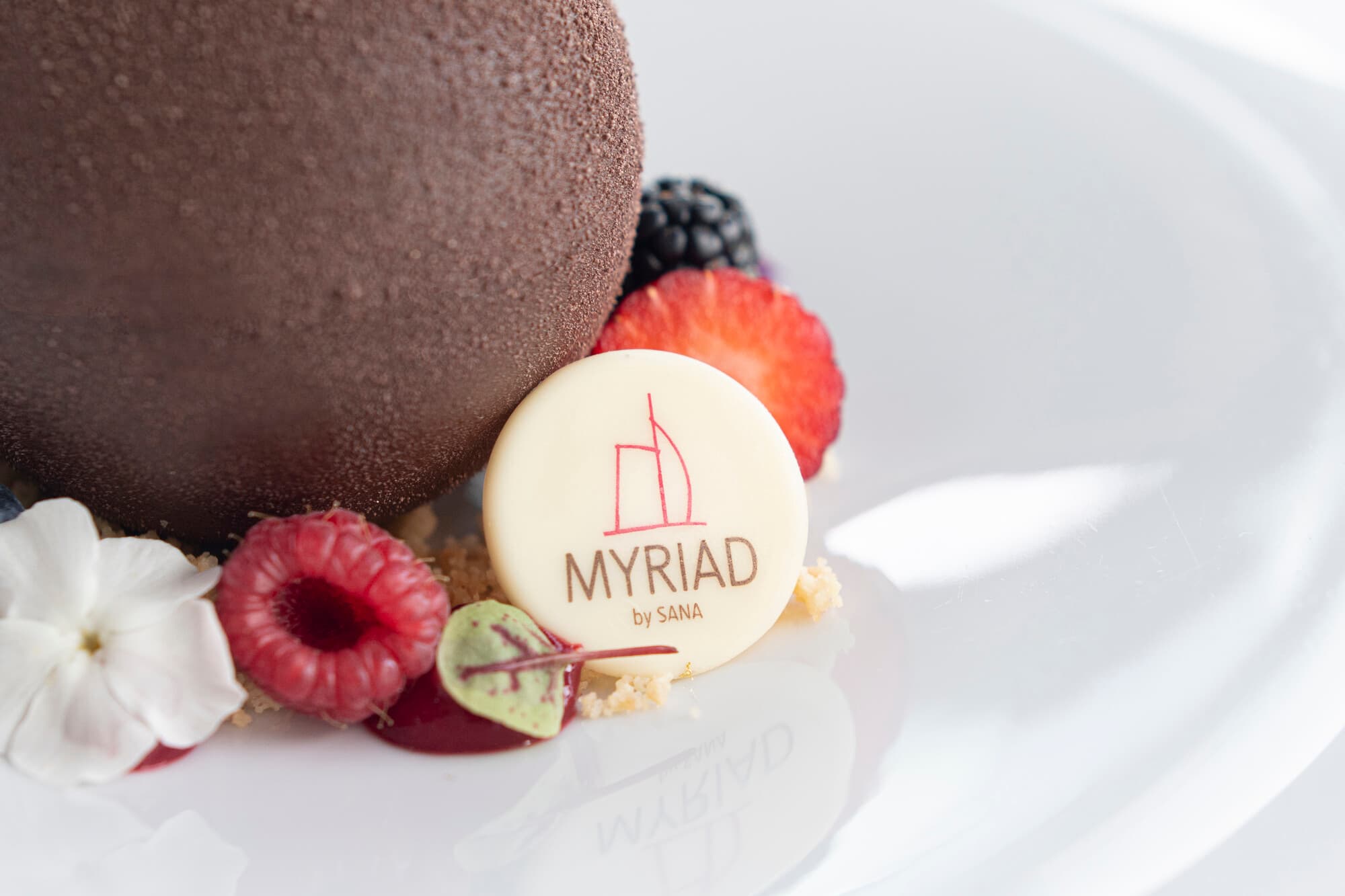 Mousse De Chocolate Com Sorbet De Frutos Vermelhos